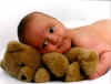 Noah 10 weeks with bear Color